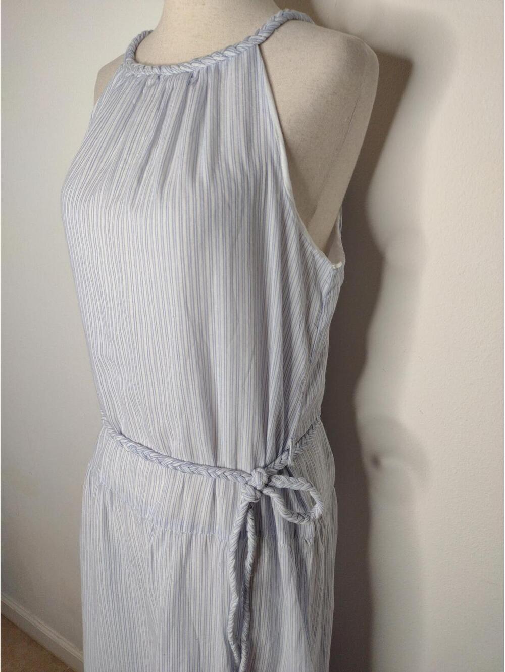 NWT Japna Women's Blue Striped Dress Size Medium - Picture 5 of 11